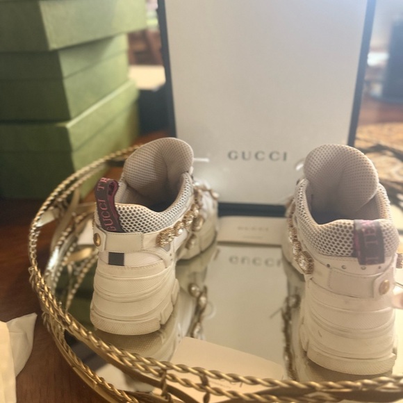 Embellished White Sneakers - Picture 12 of 16